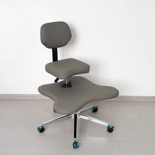 Adjustable Ergonomic Kneeling Chair – Cross-Leg Friendly with Wheels for Home & Office