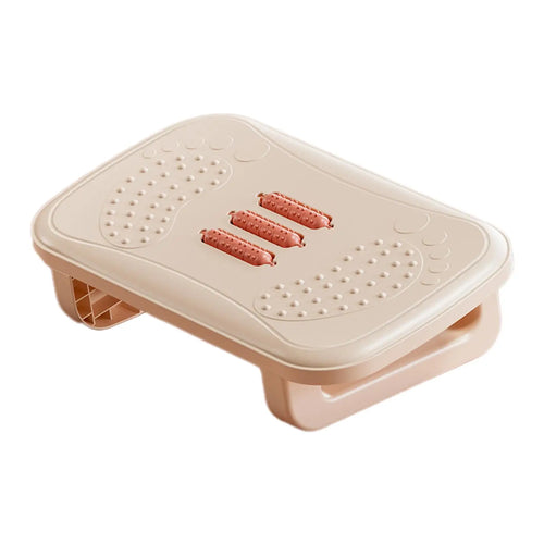 Ergonomic Under Desk Footrest with Built-In Massage Rollers – Compact Comfort for Work or Home