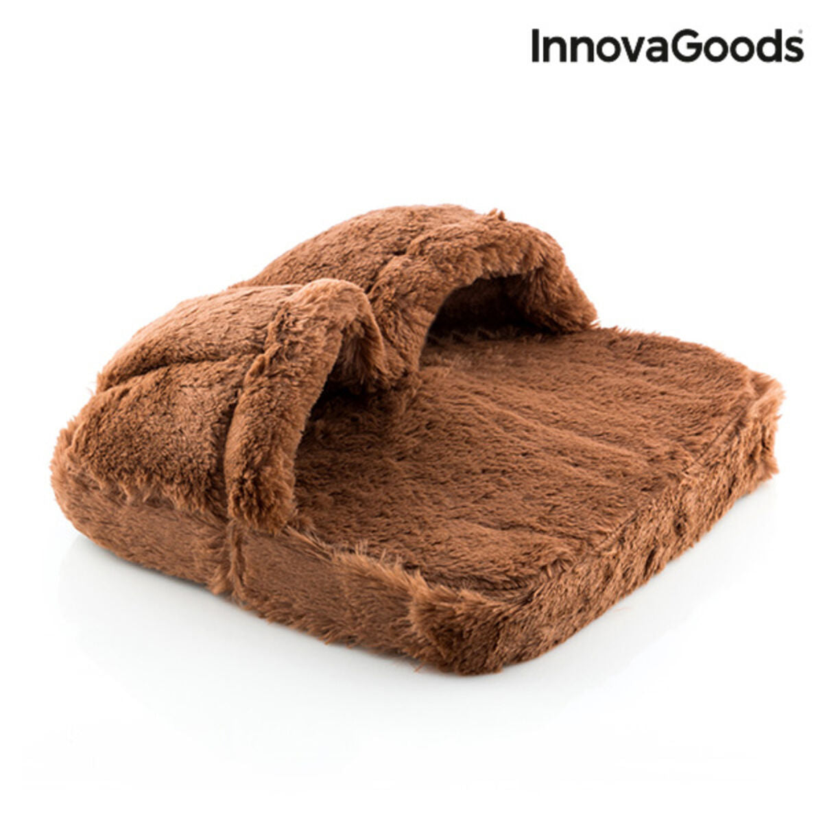 InnovaGoods Plush Electric Foot Massager – Ergonomic, Heated, & Washable Comfort