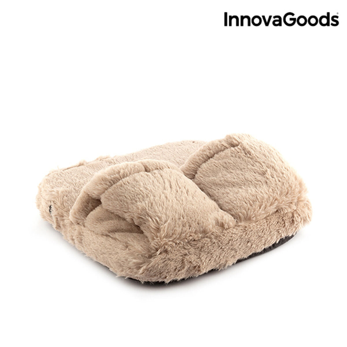 InnovaGoods Plush Electric Foot Massager – Ergonomic, Heated, & Washable Comfort