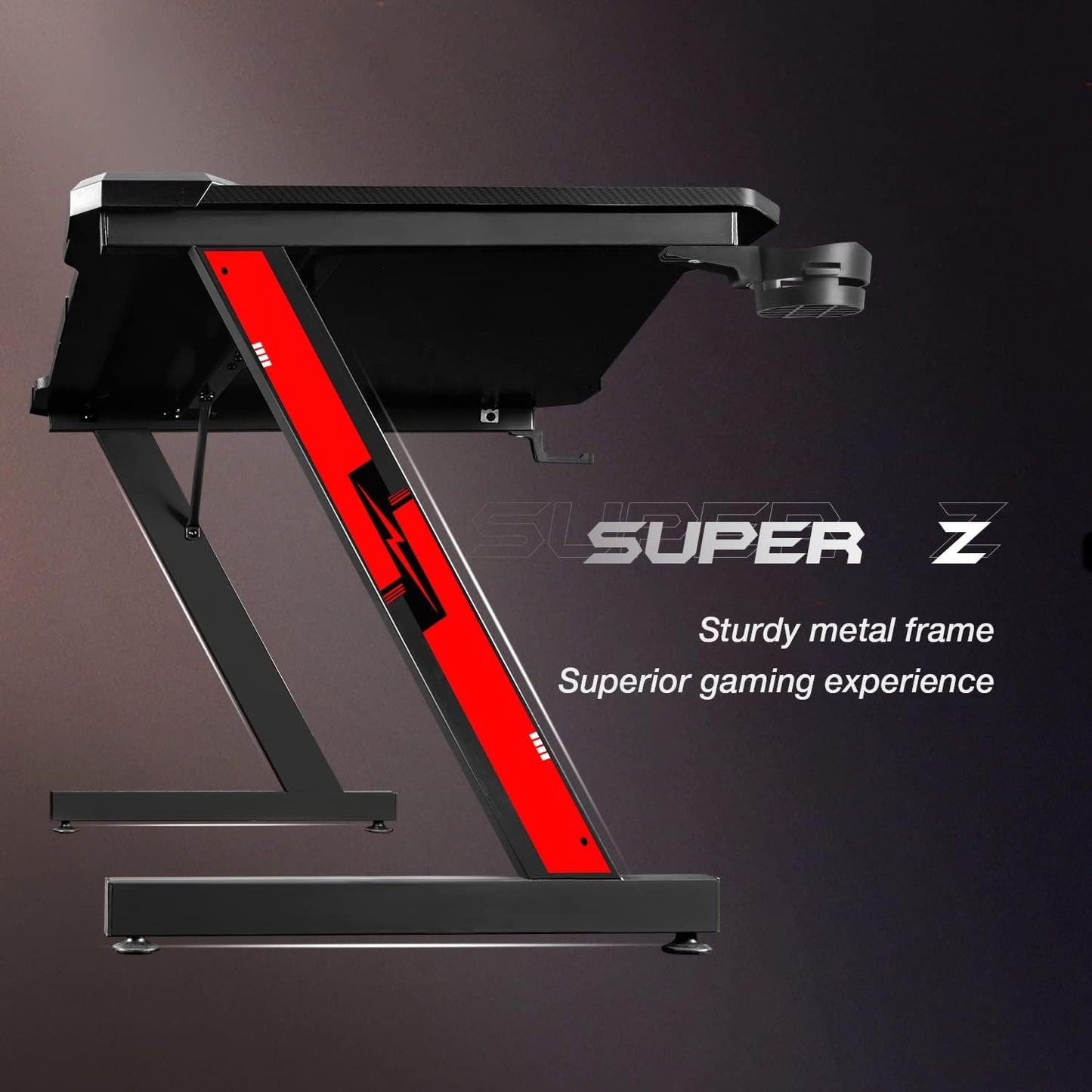 44 inch Carbon Fiber Surface Gaming Desk
