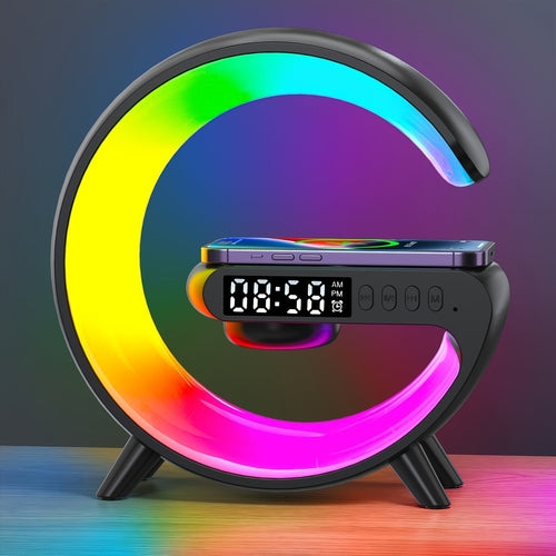 INEYES Smart Lamp | Wireless Charger, Bluetooth Speaker & RGB Night Light