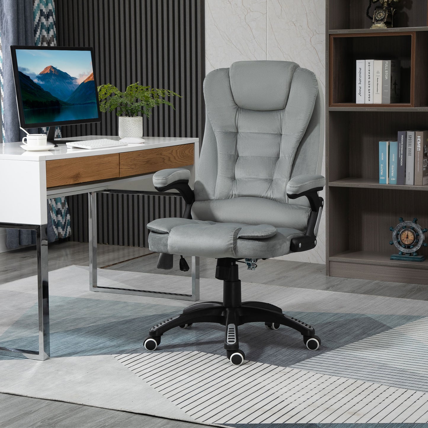 Vinsetto Ergonomic Vibrating Massage Office Chair High Back Executive