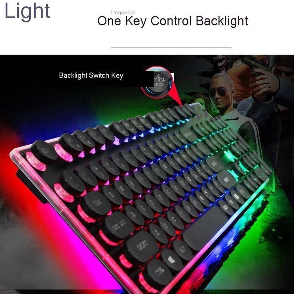 DragonGlow RGB Wired Gaming Keyboard & Mouse Combo