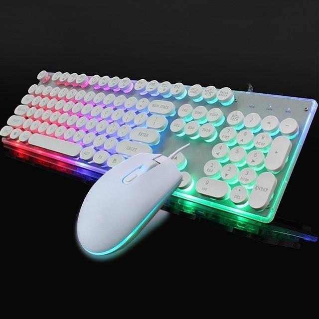 DragonGlow RGB Wired Gaming Keyboard & Mouse Combo