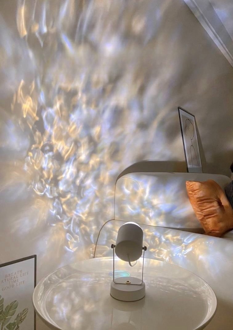 Ripple Projector Ambient Light | Modern Decorative Mood Lamp with Dynamic Wave Glow