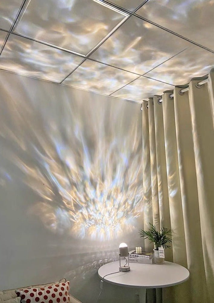 Ripple Projector Ambient Light | Modern Decorative Mood Lamp with Dynamic Wave Glow