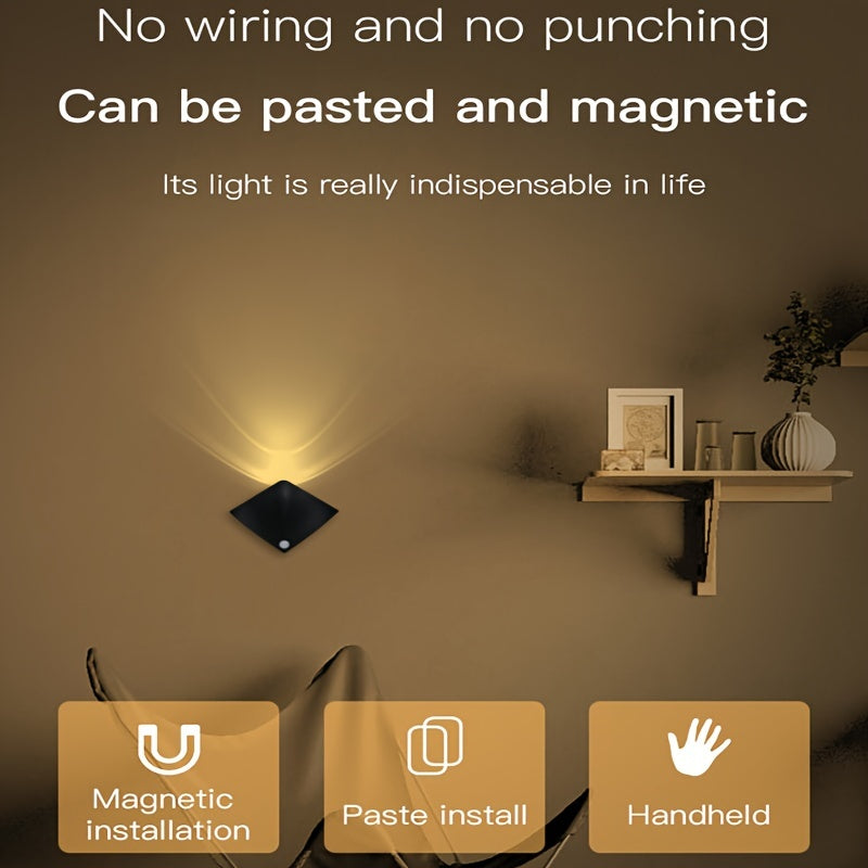 Human Sensing Decor Wall Lamp – Minimalist Vibe, Motion-Activated Glow