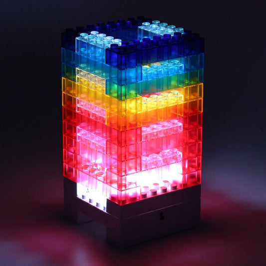 DIY Rainbow Blocks Lamp | Stackable Acrylic LED Light for Creators & Kids at Heart