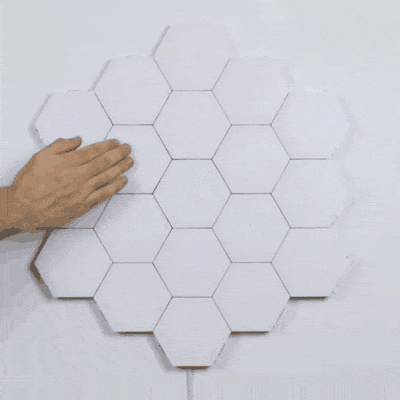 TouchGlow Modular Wall Lights – Interactive Hex LED Panels