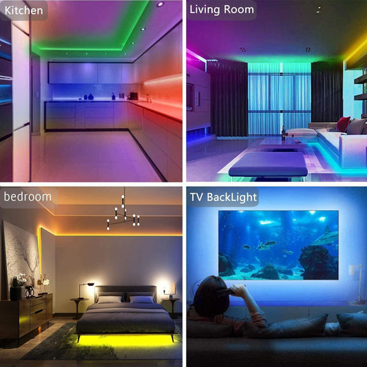 RGB LED Strip Lights – 20M with 44-Key Remote + Dynamic Effects