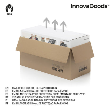 InnovaGoods Plush Electric Foot Massager – Ergonomic, Heated, & Washable Comfort