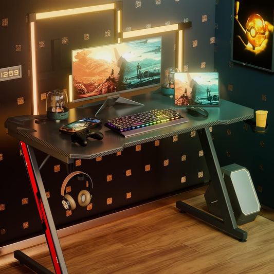 44 inch Carbon Fiber Surface Gaming Desk
