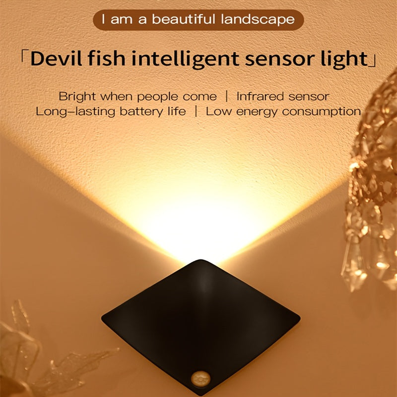 Human Sensing Decor Wall Lamp – Minimalist Vibe, Motion-Activated Glow