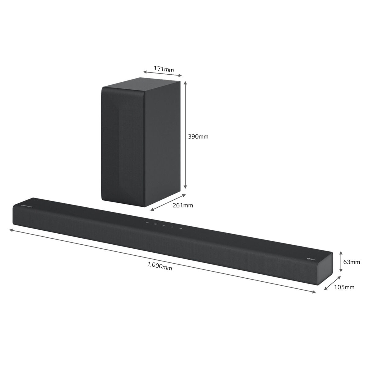 LG S65Q 3.1 Channel Wireless Soundbar System – 420W Power with Subwoofer & HDMI Support