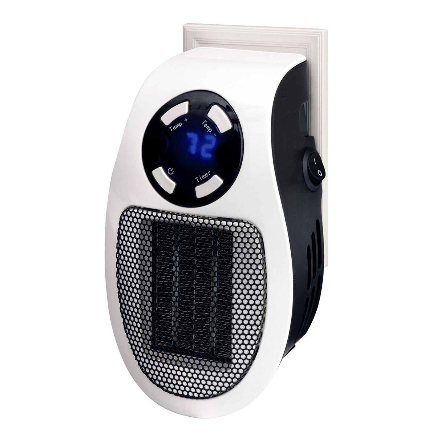 Optimus Wall Plug Mini Heater with Digital Thermostat & Timer – 450W Compact Heat Boost