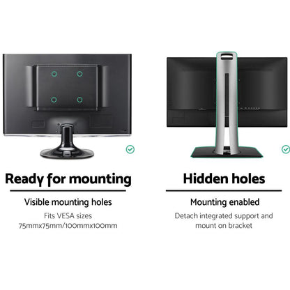 Artiss Gas Spring Monitor Arm – Sleek, Adjustable Mount for Single Screens (10”–27”)