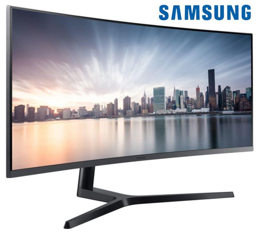 Samsung H892 34” Curved 100Hz WQHD Monitor – 3440x1440, FreeSync, USB-C, Adjustable Stand