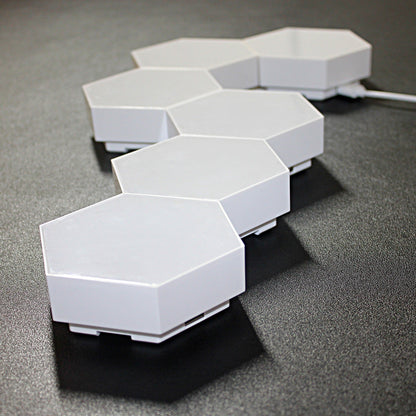 TouchGlow Modular Wall Lights – Interactive Hex LED Panels
