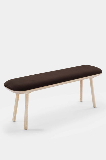 Naïve Bench Upholstered – Minimalist Solid Wood Seating
