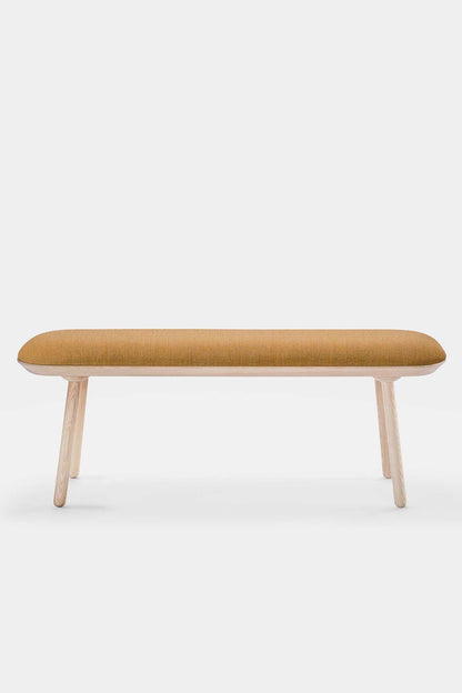 Naïve Bench Upholstered – Minimalist Solid Wood Seating