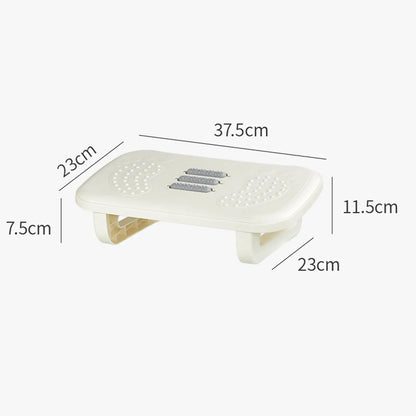 Ergonomic Under Desk Footrest with Built-In Massage Rollers – Compact Comfort for Work or Home