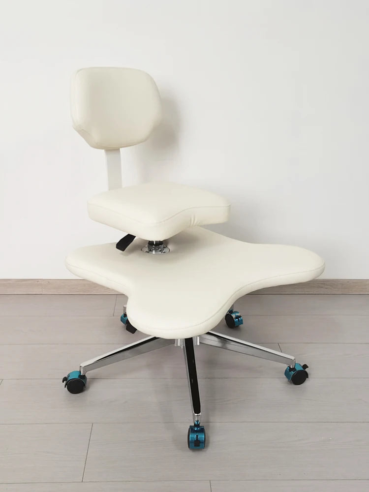 Adjustable Ergonomic Kneeling Chair – Cross-Leg Friendly with Wheels for Home & Office