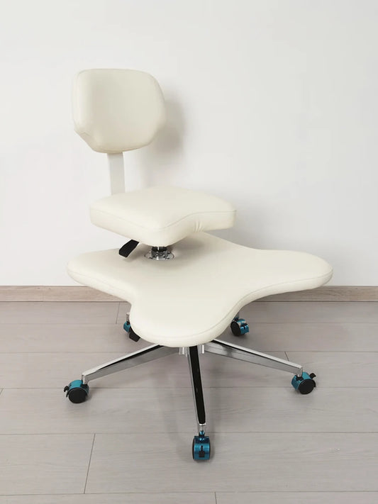 Adjustable Ergonomic Kneeling Chair – Cross-Leg Friendly with Wheels for Home & Office
