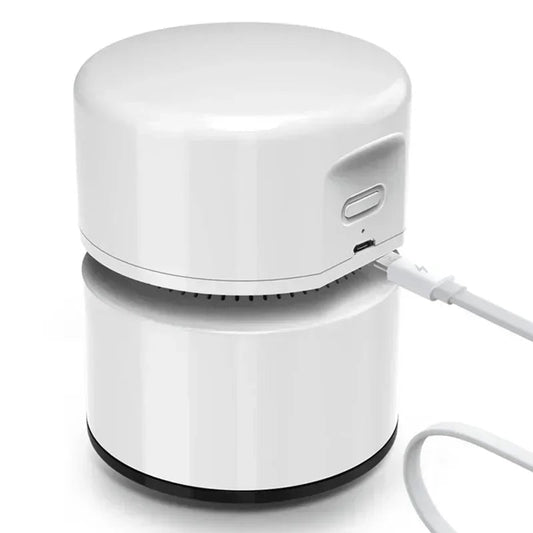 Mini Desk Vacuum | Rechargeable Desktop Dust Cleaner for Crumbs & Debris