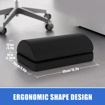 Adjustable Memory Foam Footrest – Under Desk Comfort for Work, Home & Travel