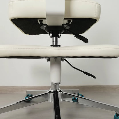 Adjustable Ergonomic Kneeling Chair – Cross-Leg Friendly with Wheels for Home & Office