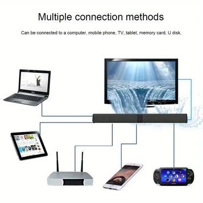 EchoSplit Dual Mode Bluetooth Soundbar – TV, PC & Desktop Audio Booster