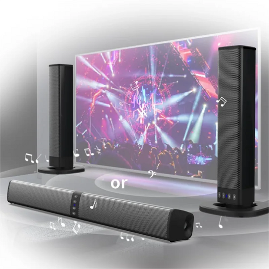 EchoSplit Dual Mode Bluetooth Soundbar – TV, PC & Desktop Audio Booster