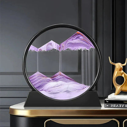 Deep Sea 3D Sand Art | Dynamic Desktop Decor with Oceanic Motion