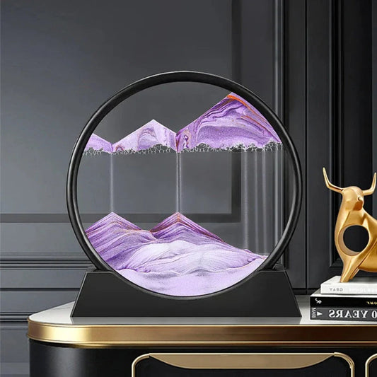 Deep Sea 3D Sand Art | Dynamic Desktop Decor with Oceanic Motion