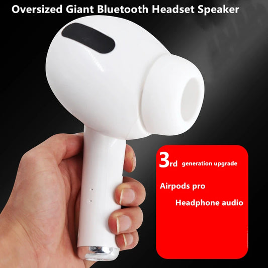 Giant Earphone Bluetooth Speaker – Wireless Stereo Speaker with AUX, USB, and FM