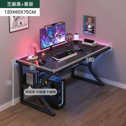 GlowEdge™ RGB Gaming Desk – Sleek Minimalist Table with LED Lighting for Work or Play