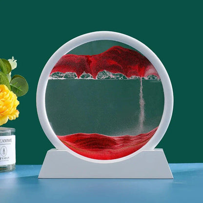 Deep Sea 3D Sand Art | Dynamic Desktop Decor with Oceanic Motion