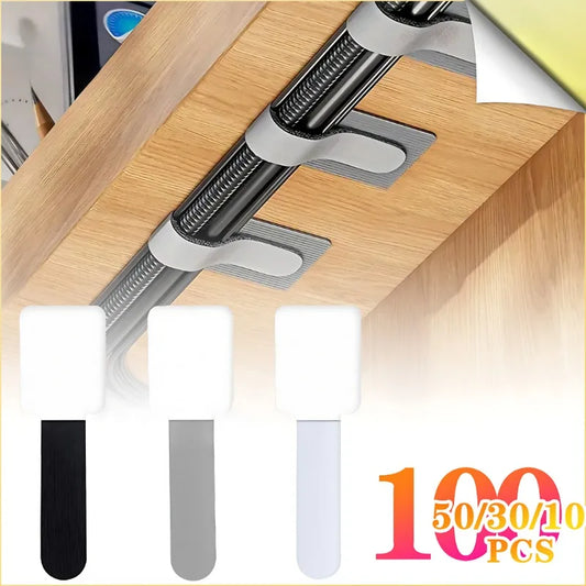 Velcro Cable Ties (Reusable 10-Pack) – Nylon Fastening Straps for Cord & Wire Management