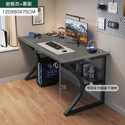 GlowEdge™ RGB Gaming Desk – Sleek Minimalist Table with LED Lighting for Work or Play
