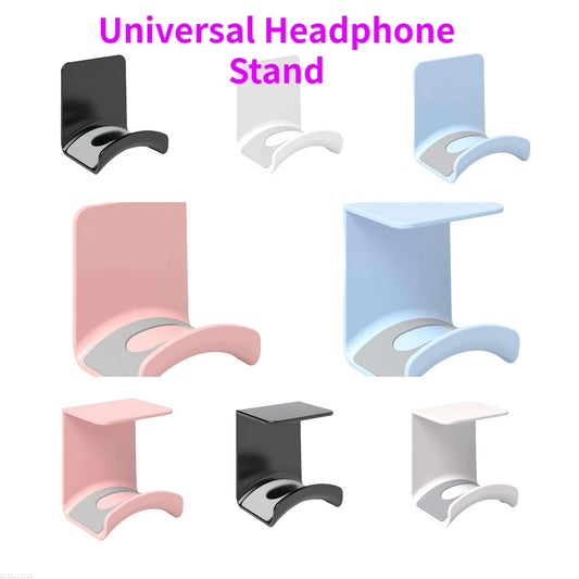 Wall-Mount Headphone Holder | No-Drill Adhesive Stand for Gaming & Studio Setups