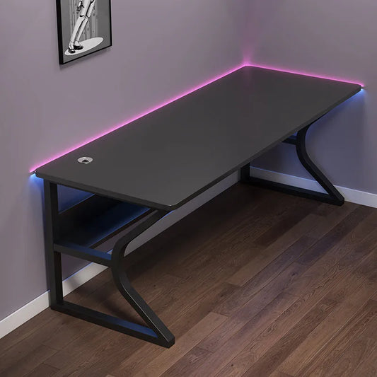GlowEdge™ RGB Gaming Desk – Sleek Minimalist Table with LED Lighting for Work or Play