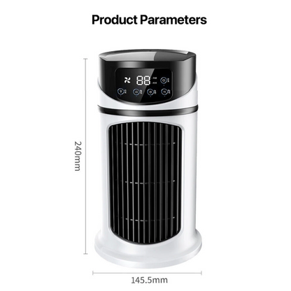 Mini Water-Cooling Desktop Fan – 3-in-1 Air Cooler, Humidifier &a Purifier