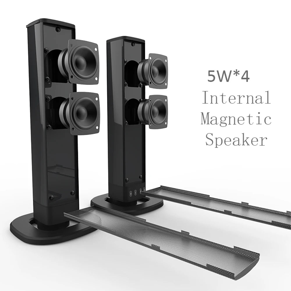 EchoSplit Dual Mode Bluetooth Soundbar – TV, PC & Desktop Audio Booster