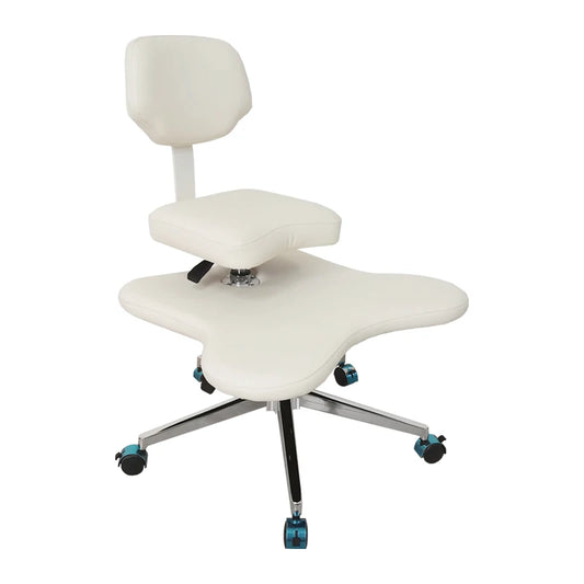 Adjustable Ergonomic Kneeling Chair – Cross-Leg Friendly with Wheels for Home & Office