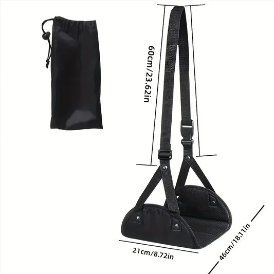 Airplane Footrest Hammock – Lightweight, Adjustable & Travel-Ready