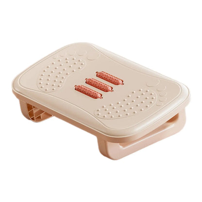Ergonomic Under Desk Footrest with Built-In Massage Rollers – Compact Comfort for Work or Home