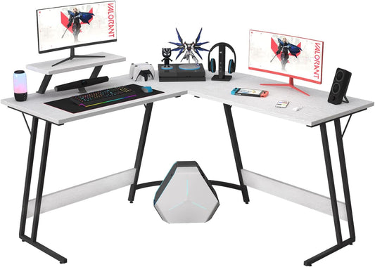 51 inch L Shaped Gaming Desk Computer Corner Desk PC Gaming Desk Table with