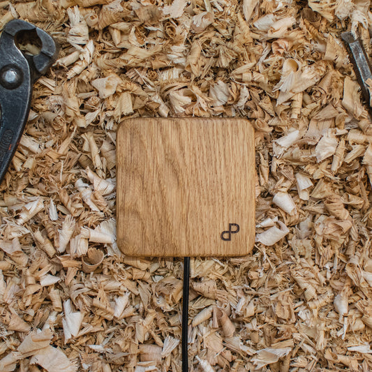 Handcrafted Wooden Wireless Charging Dock – Fast Qi Charger for Desk or Nightstand