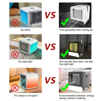 CoolMist™ 4-in-1 USB Mini Air Conditioner – Purify, Humidify, and Chill